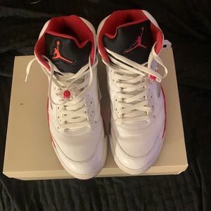 Fire Red 5s size 13 mens